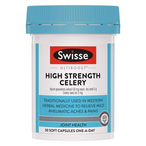 스위스 울티부스트 하이 스트렝스 샐러리 5000mg 조인트 헬스 캡슐, 50정, 1개