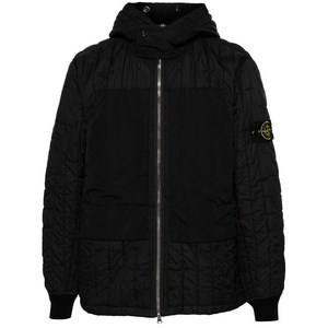 스톤 아일랜드 컴퍼스 배지 퀼팅 재킷