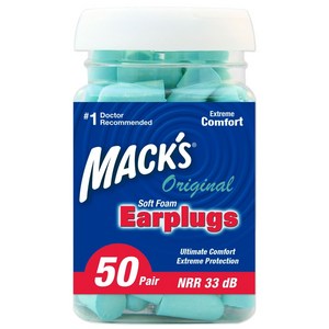Macks 오리지널 귀마개, 50쌍, 1개