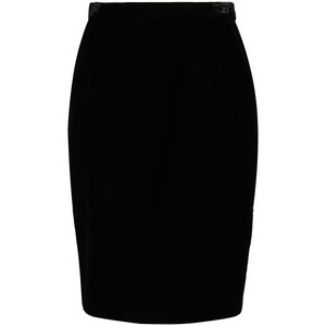 생로랑 벨벳 펜슬 스커트