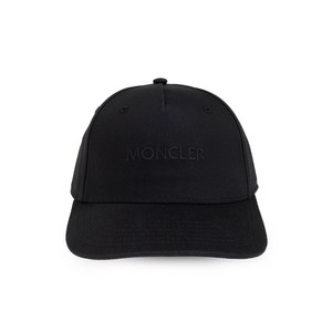 몽클레르 자수 개버딘 캡 모자