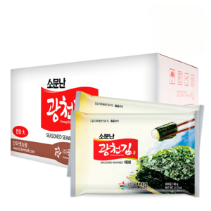 소문난 광천김 재래 전장김(대) 60g x 20봉, 20개