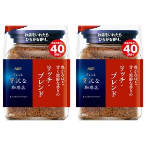 조금호화로운커피숍 리치 블렌드 봉투 패키지, 80g, 2개
