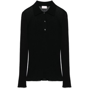 몽클레르 파인 골지 폴로 탑, 블랙계열, Standard L(KR 77)