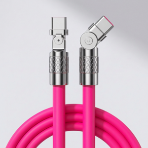 제이엘 120w 초고속 C to C 충전케이블 180도 회전 케이블