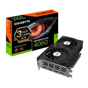 GIGABYTE 지포스 RTX 4060 WINDFORCE OC D6 8GB 피씨디렉트