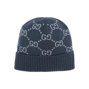 구찌 GG 자카드 캐시미어 비니, Standard M, 블루계열