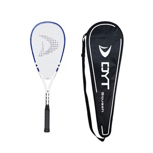 디와이티 입문용 연습용 스쿼시 라켓 RISE ACE1 + 가방 세트, 블루 + 화이트, 1세트