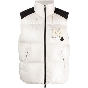 몽클레르 로고 패치 패딩 질레