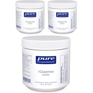 퓨어인캡슐레이션 L-글루타민 파우더, 227g, 3개