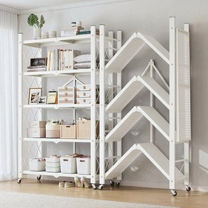 Tiger Pavilion 3단4단5단원터치 접이식 이동가능 철제 스탠드 선반