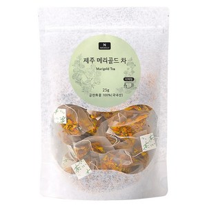 네이쳐리브 제주 수제 메리골드 꽃차 마리골드 꽃송이 티백형, 50개입, 500mg, 1개