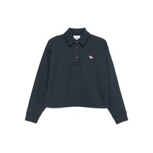 메종키츠네 폭스 자수 폴로 탑