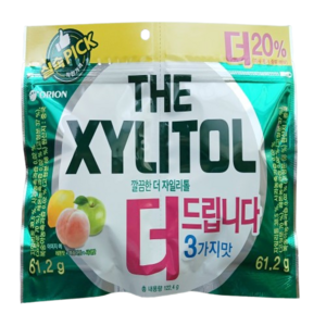 오리온 깔끔한 더 자일리톨, 61.2g, 2개