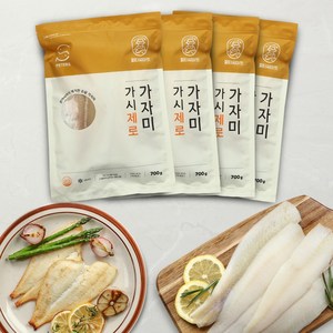 피터씨마켓 가시제로 순살가자미 700g 4개 세트 가시없는 순살생선 저염 아이반찬