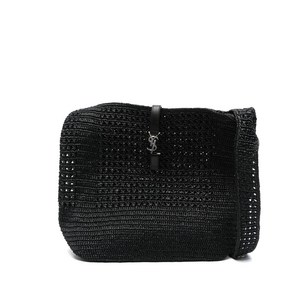 생로랑 미디엄 라피아 숄더 백