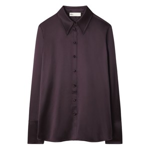 토리 버치 실크 커프 셔츠, 바이올렛/보라계열, US 4(KR S/M)