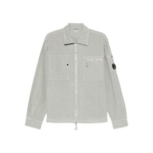 C.P.컴퍼니 패치 포켓 집업 셔츠