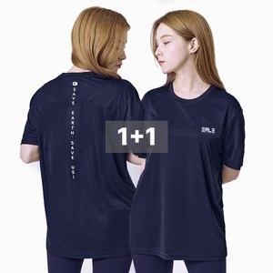 이그잼플 여성용 빅사이즈 아이스 쿨론 반팔티 기능성 플레이스 PLACE