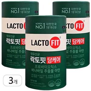 락토핏 당케어 유산균, 120g, 3개
