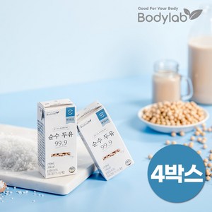 바디랩 순수 두유 99.9, 190ml, 96개