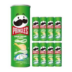 프링글스 사워크림 앤 어니언, 110g, 9개
