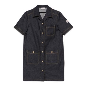 몽클레르 데님 미니 드레스, 블루계열, Italy 42(KR 55)