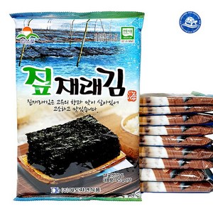 장수왕 짚재래김 25g X 10봉 1팩 조미김 재래김 전장김, 1봉, (25g X 10봉)