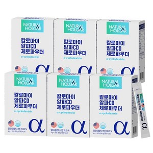 칼로마이 알파CD 제로파우더 20포 분말 식약청인증 100% HACCP, 80g, 6개