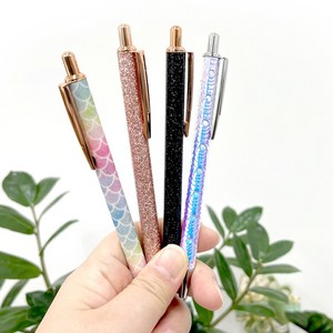 부드럽게 잘써지는 고급 볼펜 블링블링 샤이니 크리스탈 럭셔리 볼펜 선물용 사은품용, 무지개물고기
