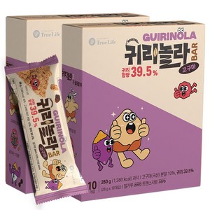 수제 영양간식 고구마 귀리놀라바 크런치바 단백질바 28g, 28g, 20개