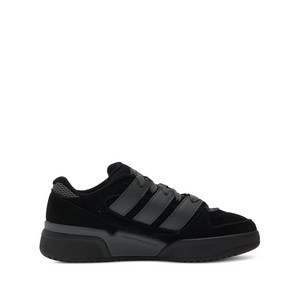 아디다스 포럼 2000 스트라이프 스웨이드 스니커즈, US men 13(KR 310), 블랙계열