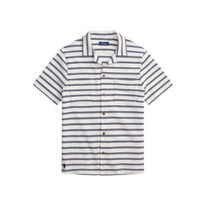 폴로랄프로렌 스트라이프 체스트 포켓 셔츠, 베이지계열+블루계열, Standard M(KR 38)