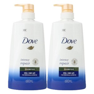 도브 인텐스 리페어 샴푸, 680ml, 2개