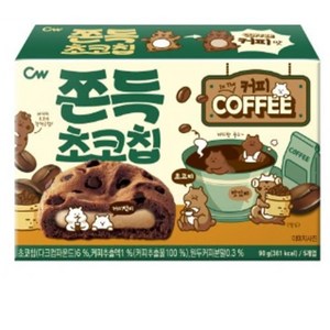 골든싸이]청우_쫀득초코칩커피90g, 18개, 90g