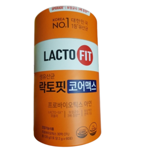 종근당건강 락토핏 코어 생유산균 60p, 120g, 3개