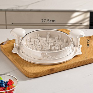 닭가슴살분리기 닭가슴살 찢기 슬라이서 고기 찢는 기구 야채다지기, 흰색, 27.5cmx8cm, 1개