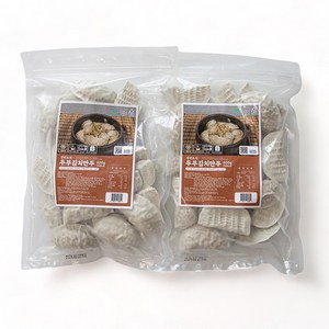 두부김치만두 소포장 묶음 느끼하지 않고 담백한 강원도식 만두 먹어도 먹어도 질리지 않아요, 2개, 600g