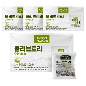 네츄럴올가 지중해 올리브오일 트리 캡슐 42캡슐, 14회분, 4박스