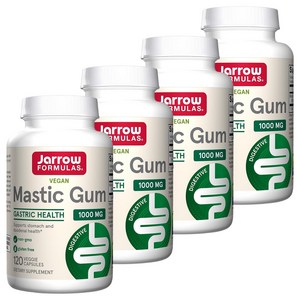 재로우 매스틱 검 1000mg 베지 캡슐, 120정, 4개