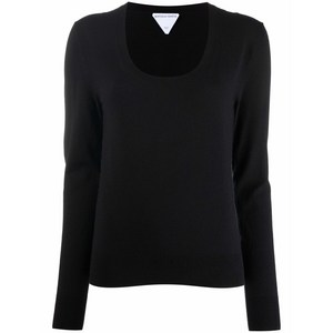 보테가 베네타 U넥 긴소매 니트 탑