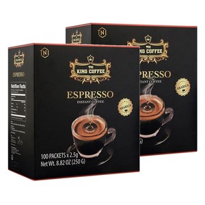 티엔아이킹커피 에스프레소 인스턴트 커피, 2.5g, 100개입, 2개