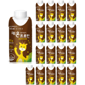 함소아 아동용 키온 프로틴 음료 초코바나나맛, 200ml, 18개