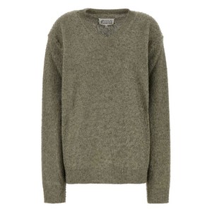 메종 마르지엘라 V넥 스웨터, 그린계열, Standard M(KR 66)