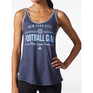 아디다스 뉴욕 시티 풋볼 클럽 V넥 탱크 탑, 블루계열, Standard L(KR 77)