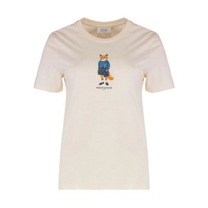 메종키츠네 드레스드 폭스 프린트 티셔츠, 베이지계열, S(KR 55)
