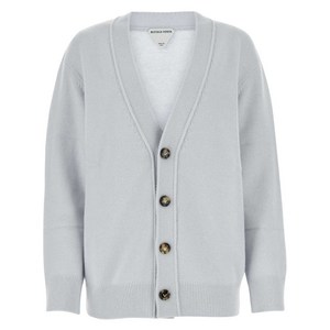 보테가 베네타 엘보우 패치 캐시미어 가디건, 블루계열, Standard XS