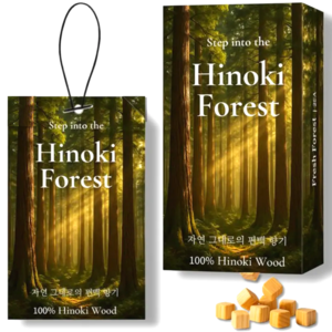 룹땅 퍼퓸 샤쉐 차량용 방향제, 히노끼 숲, 1개