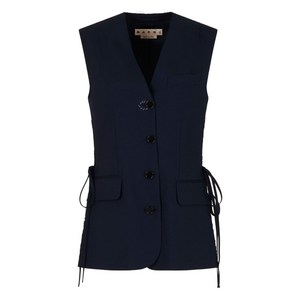 마르니 민소매 테일러드 베스트, 블루계열, Italy 42(KR 55-66)