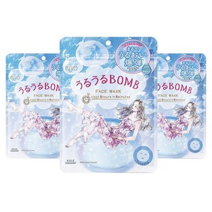 KOSE 클리어 턴 우루우루 밤 페이스 마스크, 7개입, 3개